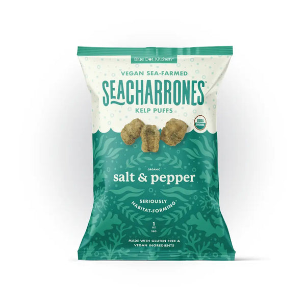Seacharrones | Salt & Pepper Vegan Kelp Snack Organic