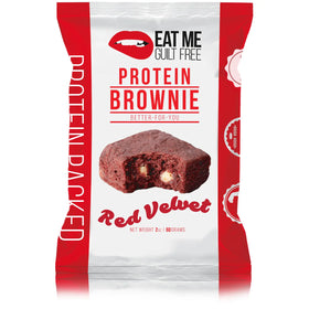 Mangez-moi sans culpabilité | Brownie protéiné Red Velvet | 2 oz