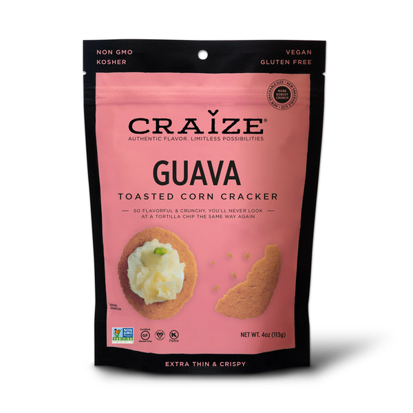 Craize | Chips de goyave | Sans gluten, végétalien, casher (4,0 oz)