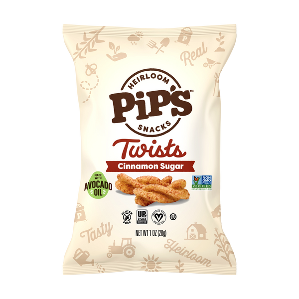 Heirloom Pip's Snacks Twists Cinnamon Sugar