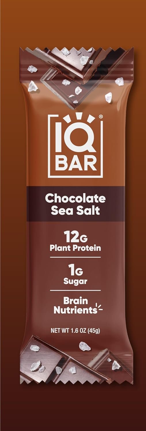 IQBAR Brain and Body Keto Protein Bar - Chocolate Sea Salt 1.6 oz