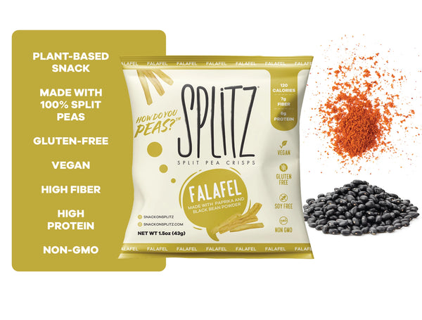 Splitz | Falafel Split Pea Crisps | Vegan Gluten-Free 1.5oz