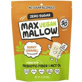 Caramelo quemado vegano Max Mallow | Sin culpa y sin azúcar (2,5 oz)