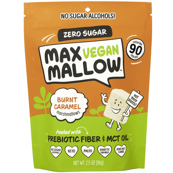Caramel brûlé végétalien Max Mallow | Sans culpabilité et sans sucre (2,5 oz)
