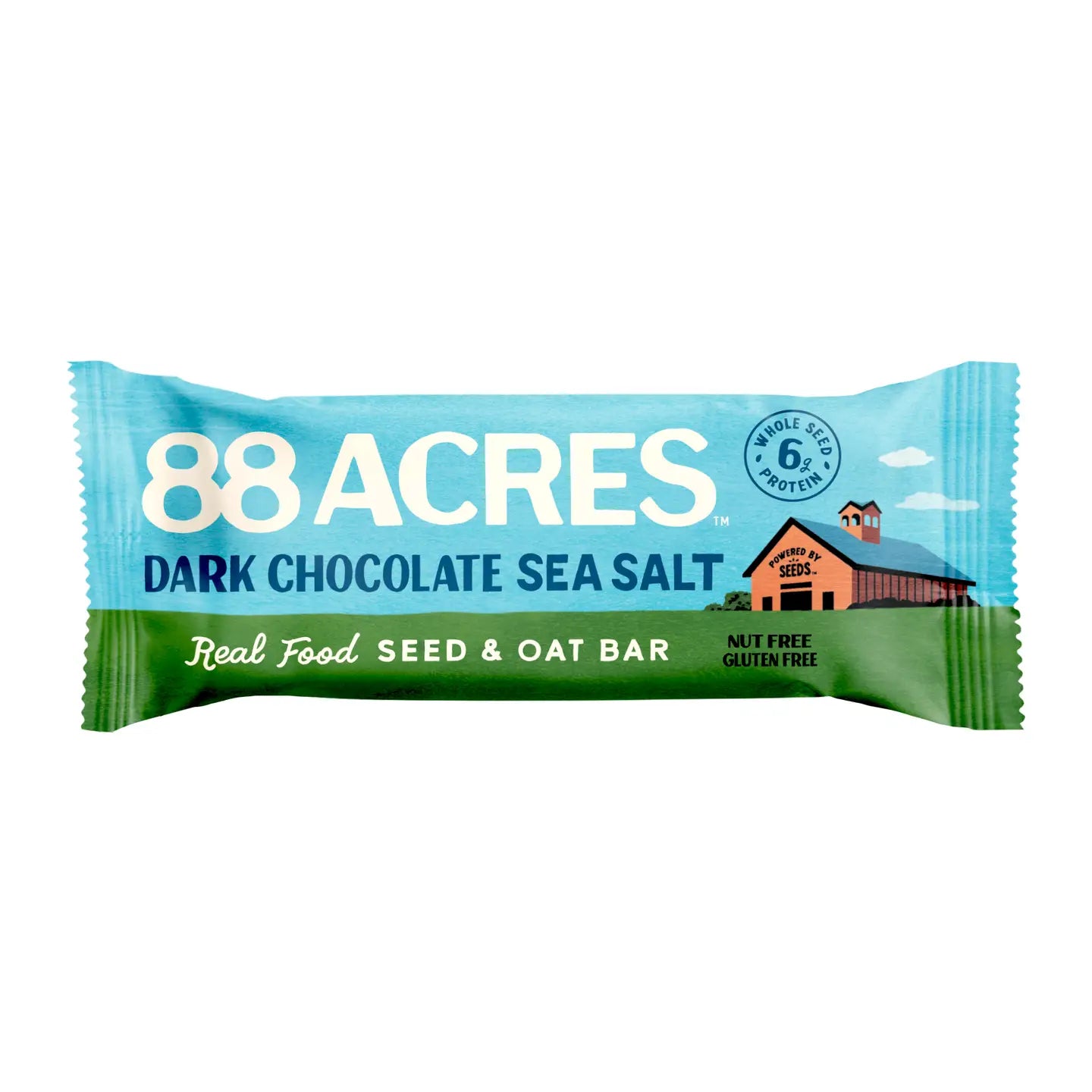 88 Acres | Plant-Based Granola Bar Dark Chocolate Sea Salt Bar 1.6 oz