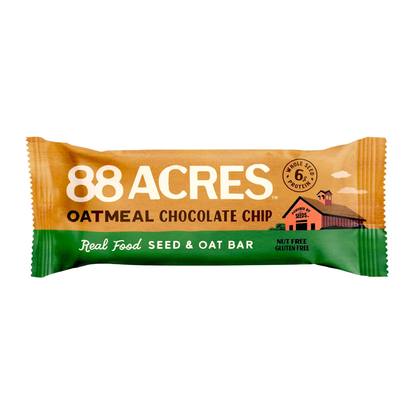 88 Acres | Plant-Based Granola Bar Oatmeal Chocolate Chip Bar 1.6 oz