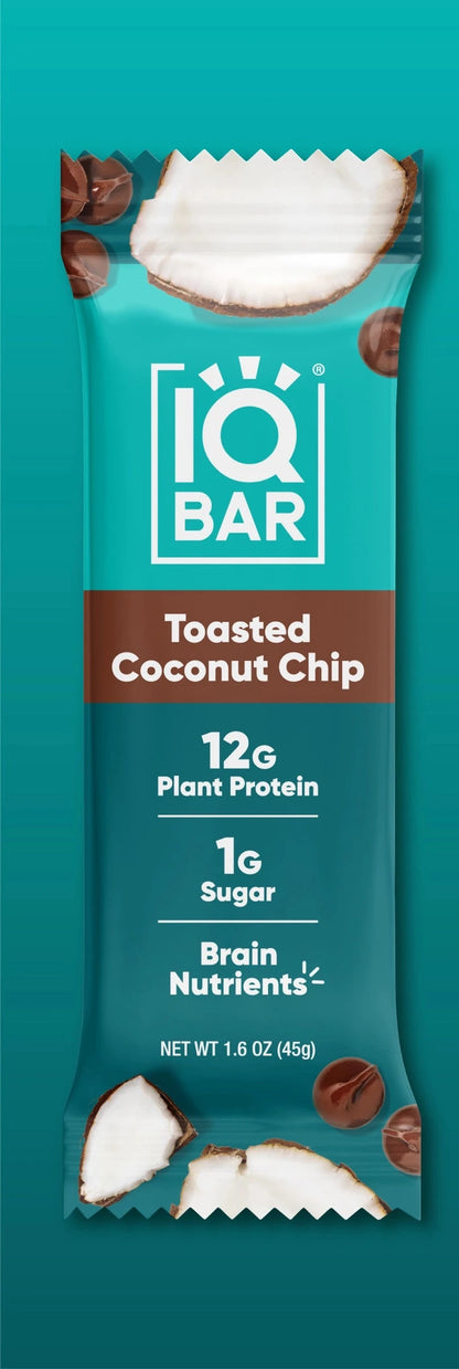 IQBAR Brain and Body Keto Protein Bar -  Toasted Coconut Chip 1.6 oz