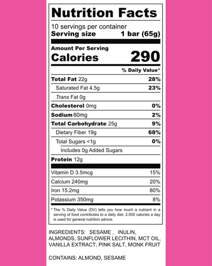 Vital Halva Pink Salt Sesame Protein Bar