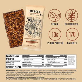 Mezcla | Spanish Almond Butter Chocolate | Vegan Plant Protein Bar - 1.40 oz