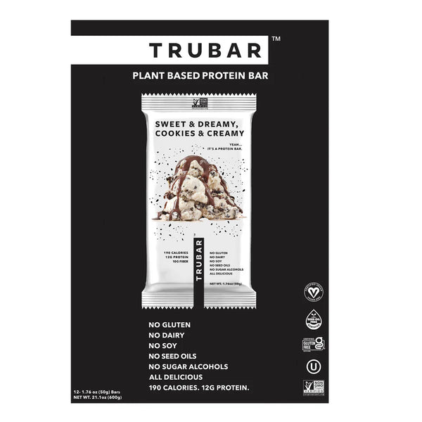 TRUWOMEN TRUBAR Sweet & Dreamy Cookies & Creamy Plant Fueled Protein Bar (1.76 oz)