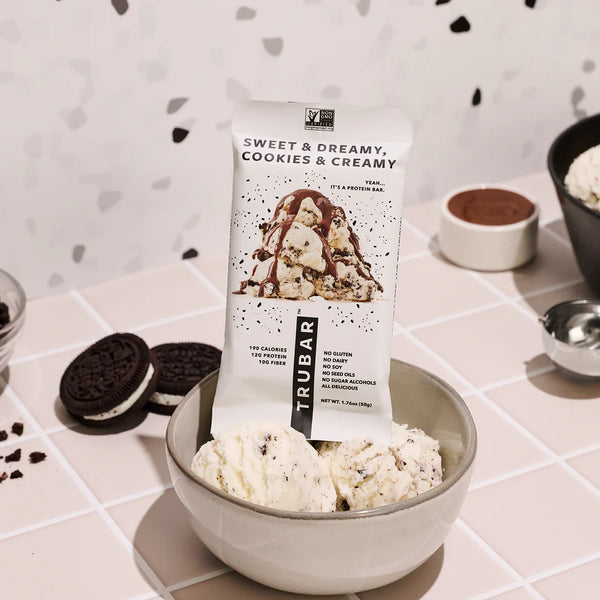 TRUWOMEN TRUBAR Sweet & Dreamy Cookies & Creamy Plant Fueled Protein Bar (1.76 oz)