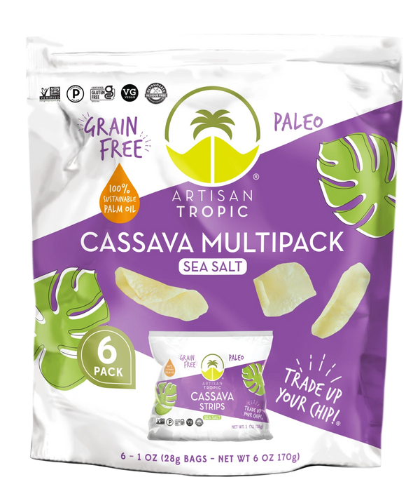 Artisan Tropic | Grain-Free Gluten-Free Paleo Cassava Sea Salt Strips (6 pack)