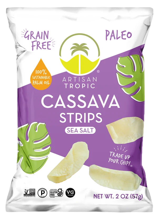 Artisan Tropic | Grain-Free Gluten-Free Paleo Cassava Sea Salt Strips (2 oz)