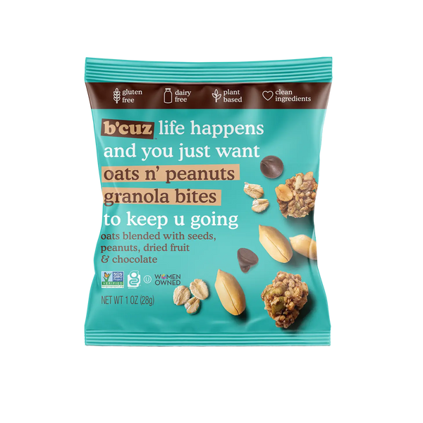 Bcuz Granola Bites Oats n' Peanut Gluten Free Snack (1 oz)