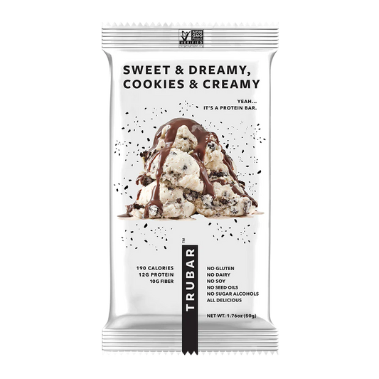 TRUWOMEN TRUBAR Sweet & Dreamy Cookies & Creamy Plant Fueled Protein Bar (1.76 oz)