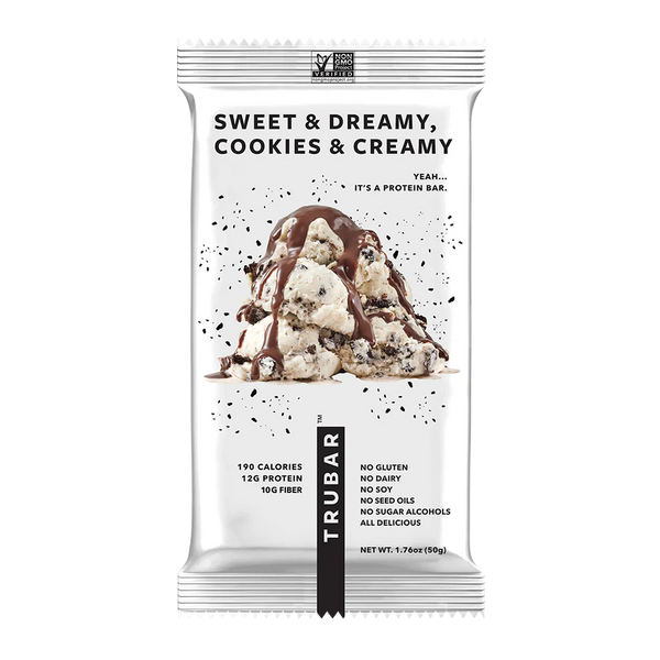 TRUWOMEN TRUBAR Sweet & Dreamy Cookies & Creamy Plant Fueled Protein Bar (1.76 oz)