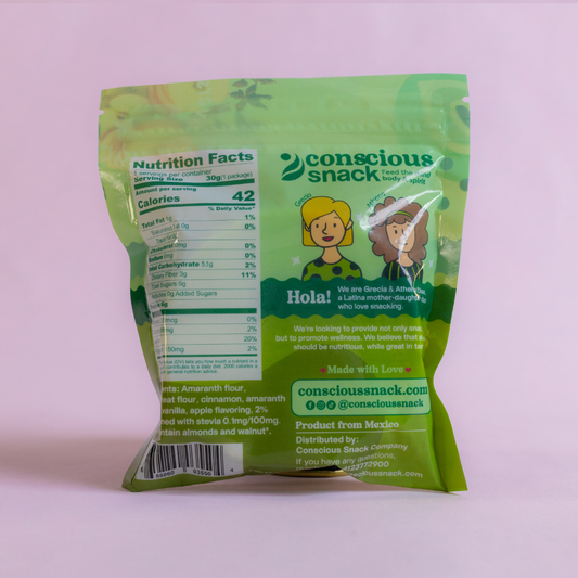 Conscious Snack Obleas Apple Cinnamon Amaranth Wafers (1.05 oz)