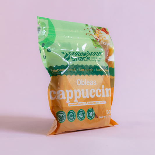 Conscious Snack Obleas Cappuccino Amaranth Wafers (1.05 oz)