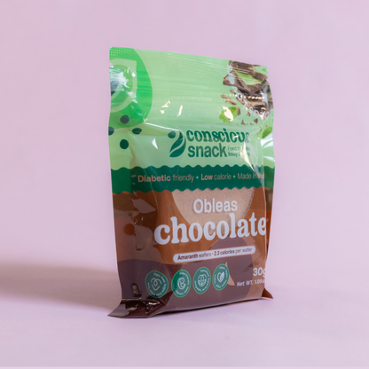 Conscious Snack Obleas Chocolate Amaranth Wafers (1.05 oz)