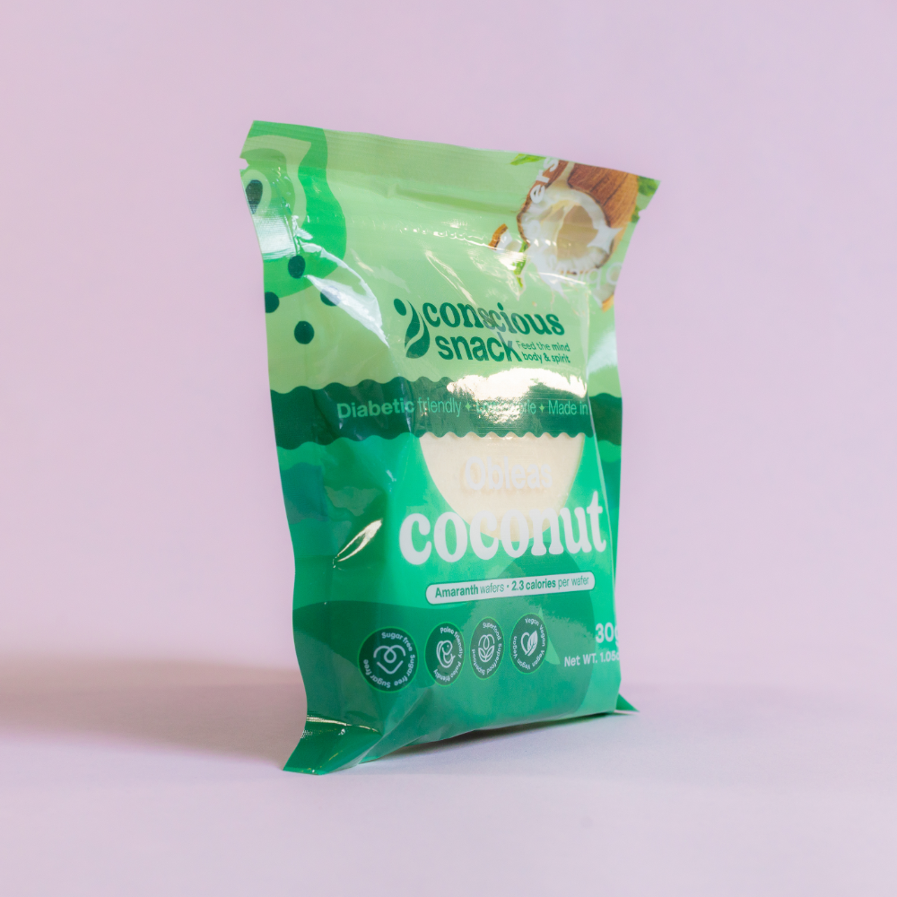 Conscious Snack Obleas Coconut Amaranth Wafers (1.05 oz)