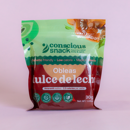 Conscious Snack Obleas Dulce de Leche Amaranth Wafers (1.05 oz)