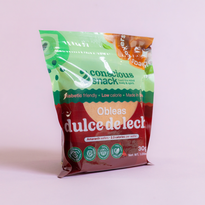 Conscious Snack Obleas Dulce de Leche Amaranth Wafers (1.05 oz)