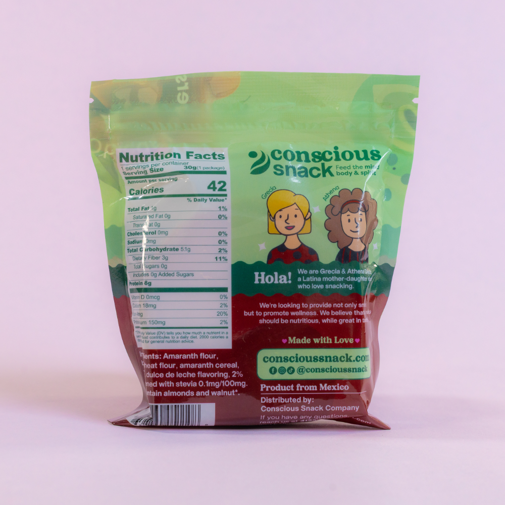 Conscious Snack Obleas Dulce de Leche Amaranth Wafers (1.05 oz)