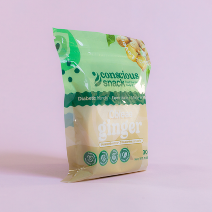 Conscious Snack Obleas Ginger Amaranth Wafers (1.05 oz)
