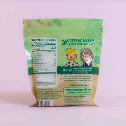 Conscious Snack Obleas Ginger Amaranth Wafers (1.05 oz)