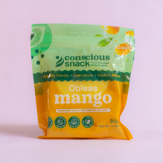 Conscious Snack Obleas Mango Amaranth Wafers (1.05 oz)