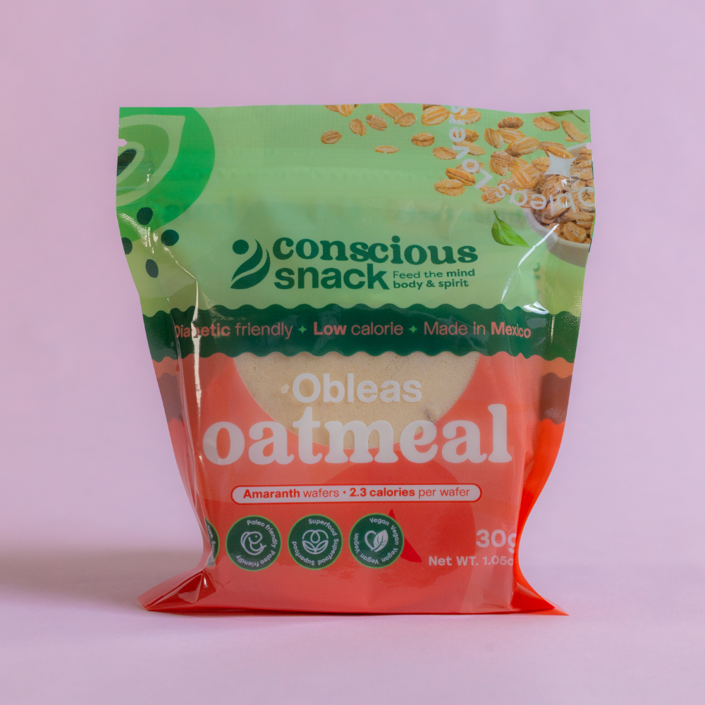 Conscious Snack Obleas Oatmeal Amaranth Wafers (1.05 oz) – Snackever