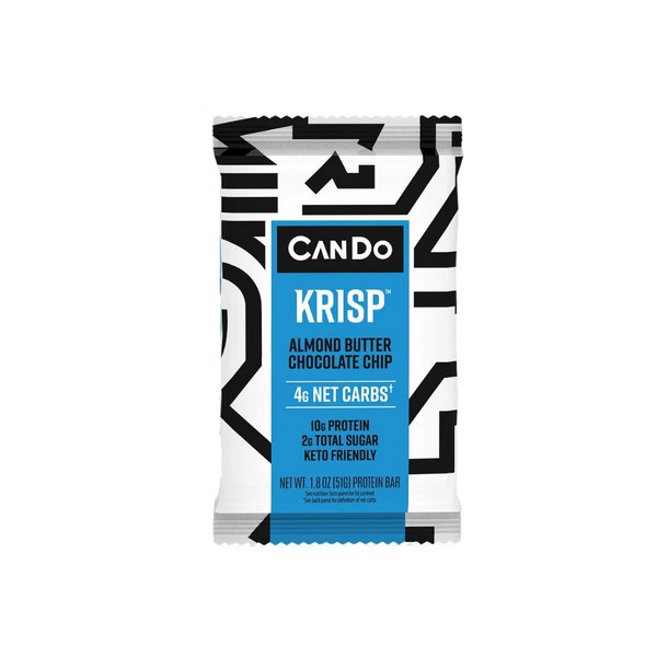 CanDo Keto Krisp Almond Butter & Chocolate Chip Protein Bar (1.8oz)