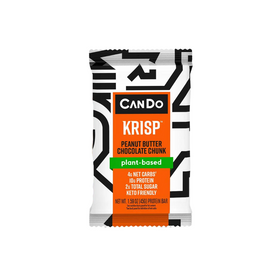 CanDo Keto Krisp Peanut Butter & Chocolate Chunk Protein Bar 1.8 oz