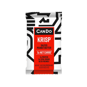 Barra de proteína de mantequilla de maní salada CanDo Keto Krisp (1.8 oz)