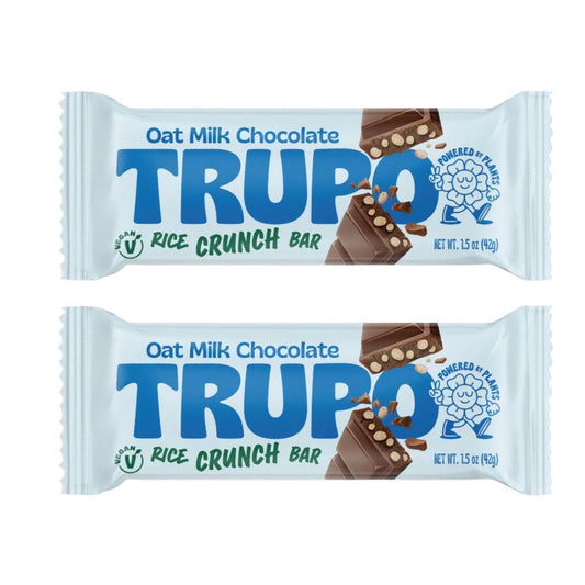 TRUPO Oat Milk Chocolate Rice Crunch Bar (2 Pack)