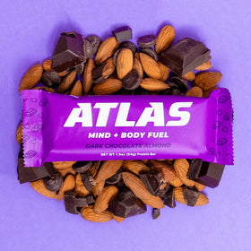 Atlas | Dark Chocolate Almond Bar | Keto No Gluten (1.9 oz)