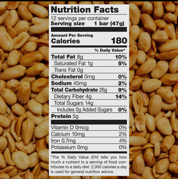 Jonesbar | Peanut Butter | Organic Plant-Based Gluten-Free 1.7oz