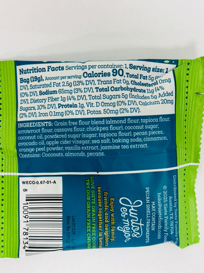 Siete Mexican Wedding Mini Cookies 0.67oz