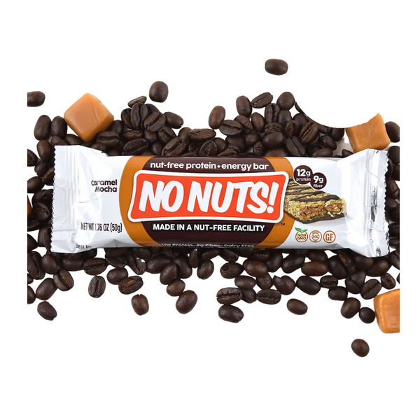 ¡Sin nueces! | Barra de proteína de caramelo y moca 1.76 oz