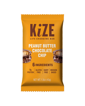 KiZE | Peanut Butter Chocolate Chip Energy Bar | Gluten-Free 1.5oz