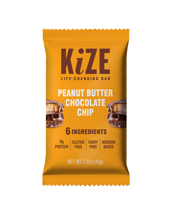 KiZE | Peanut Butter Chocolate Chip Energy Bar | Gluten-Free 1.5oz