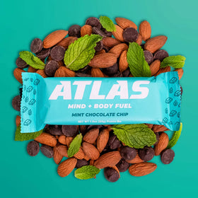 Atlas | Mint Chocolate Chip Bar | Keto No Gluten Dairy Free (1.9 oz)