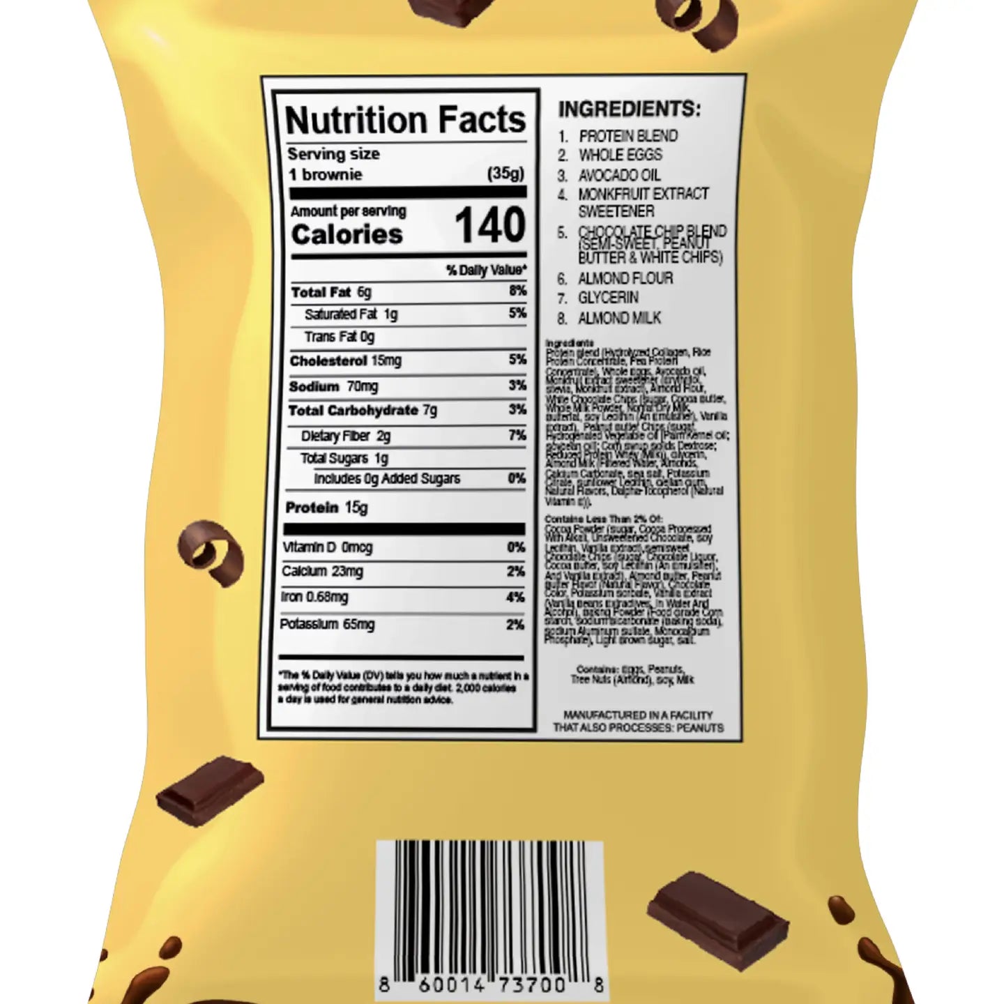 Munch Better Lean | PB Blast Protein Brownie | Gluten Free 1.2oz