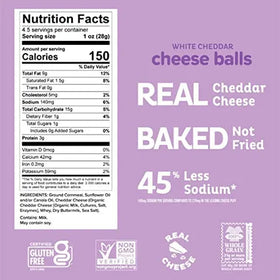 Pipcorn White Cheddar Cheese Balls (4.5 oz)