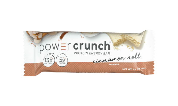 Power Crunch | Protein Wafer Bar | Cinnamon Roll 1.41 oz | Gluten Free