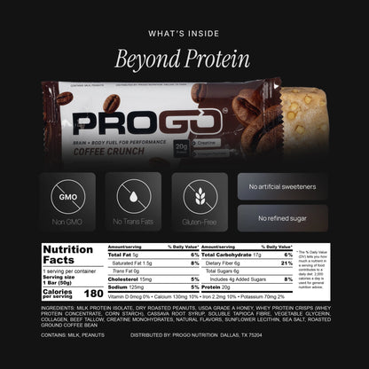 ProGo Nutrition | Coffee Crunch Protein Bar