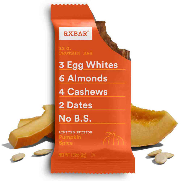 RXBAR | Pumpkin Spice | Protein Bar 1.83 oz Gluten Free Snack LIMITED EDITION