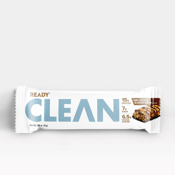 Ready CLEAN Bar | Dark Chocolate Blueberry Almond Protein Bar | Gluten-Free 1.80oz