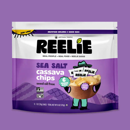 Artisan Tropic Reelie | Gluten-Free Cassava Sea Salt Chips (6 pack)