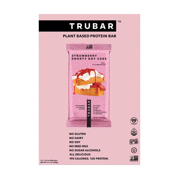 TRUWOMEN TRUBAR Strawberry Shorty Got Cake Plant Fueled Protein Bar (1.76 oz)